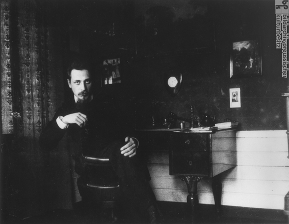 Rainer Maria Rilke, Dichter (um 1905)